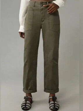 Anthropologie Pilcro The Wanderer Relaxed Women's Pants in Moss Green Sz 29P